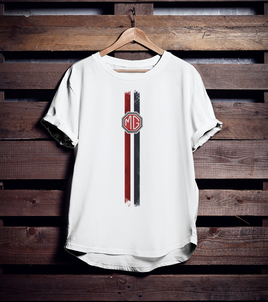 MG Midget Racing Stripe Badge T-Shirt
