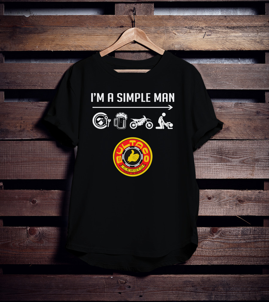 I'm A Simple Man Bultaco Cemoto Made IN Spain T-Shirt