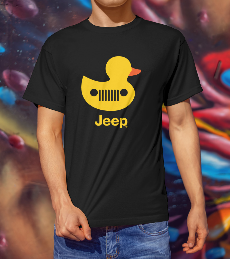 Duck Duck Jeep Rubber Duck Jeep Grill T-Shirt