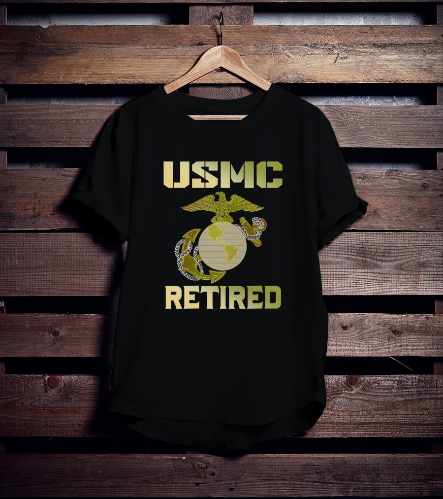 USMC Retired Eagle Globe Anchor T-Shirt
