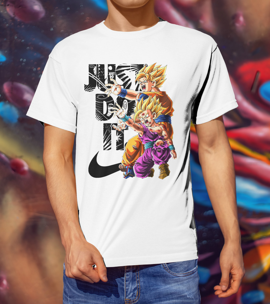 Just Do It Vintage DBZ Dragon Goku Super Saiyan T-Shirt