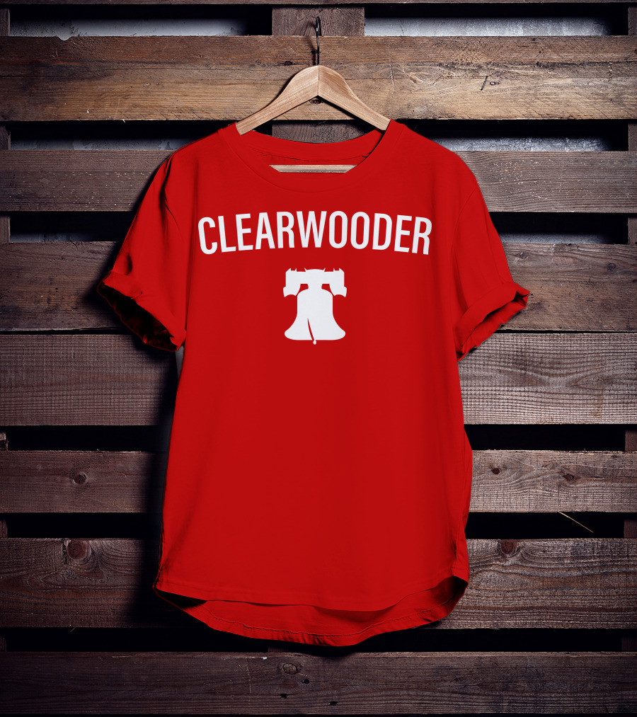 Phillies Clearwooder Liberty Bell Icon Red T-Shirt