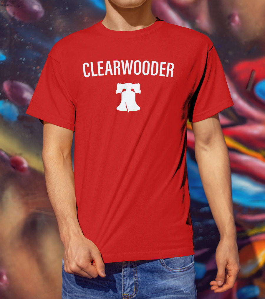 Phillies Clearwooder Liberty Bell Icon Red T-Shirt