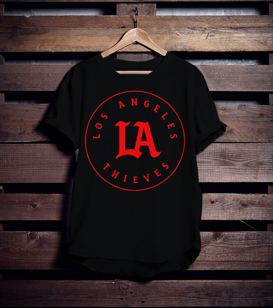 Los Angeles Thieves LA Signature Black Stencil T-Shirt