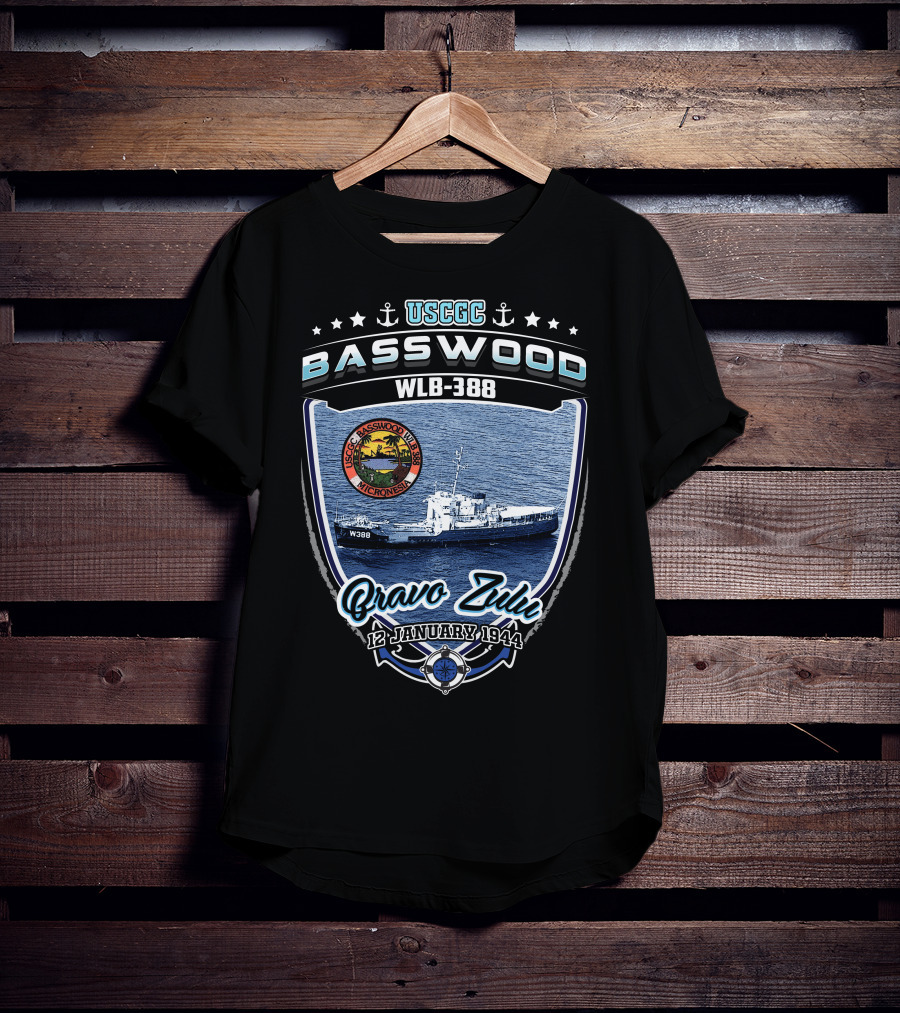 USCGC Basswood WLB-388 Bravo Zulu 12 January 1944 Micronesia T-Shirt