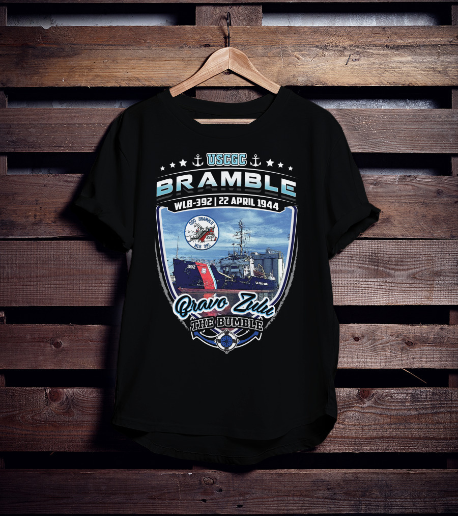 Uscgc Bramble Wlb-392 22 April 1944 Bravo Zulu The Bumble T-Shirt