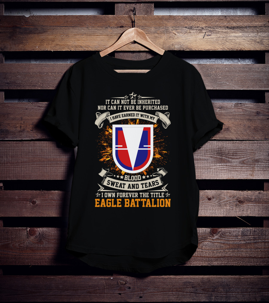 Eagle Battalion Blood Sweat And Tears Crest T-Shirt