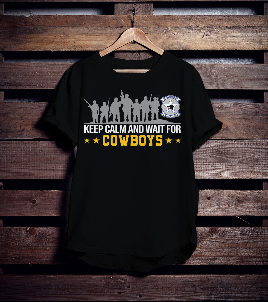 Vmfa-112 Cowboys Keep Calm And Wait For Cowboys T-Shirt