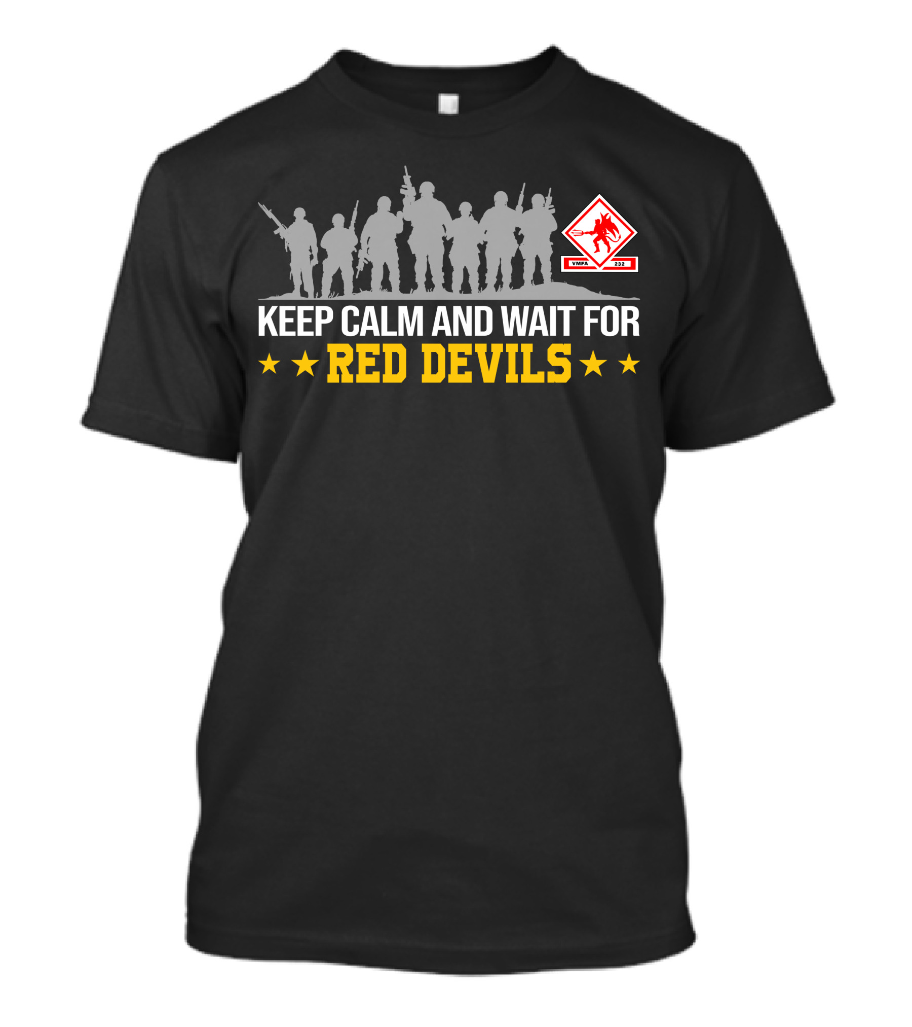 Keep Calm And Wait For Vmfa-232 Red Devils T-Shirt