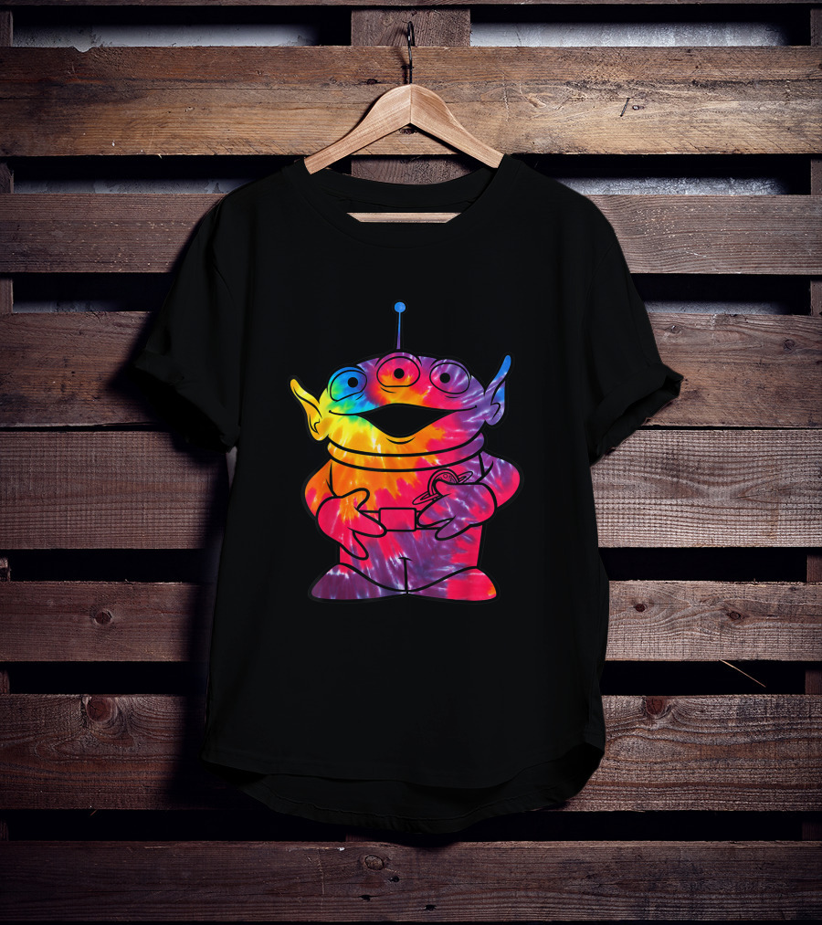 Disney Pixar Toy Story Alien Rainbow Tie Dye T-Shirt