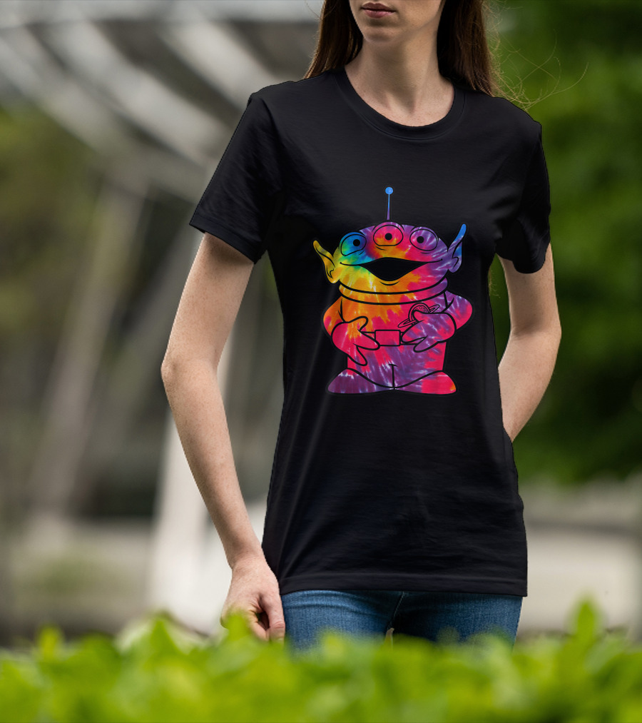 Disney Pixar Toy Story Alien Rainbow Tie Dye T-Shirt