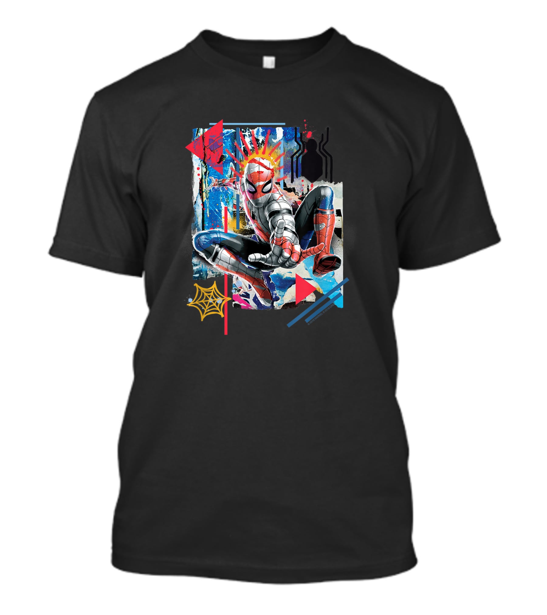 Marvel Spider-Man Far From Home Vibrant Web-Slinging Action T-Shirt