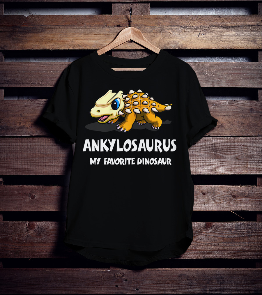 ANKYLOSAURUS MY FAVORITE DINOSAUR Cute Cartoon T-Shirt