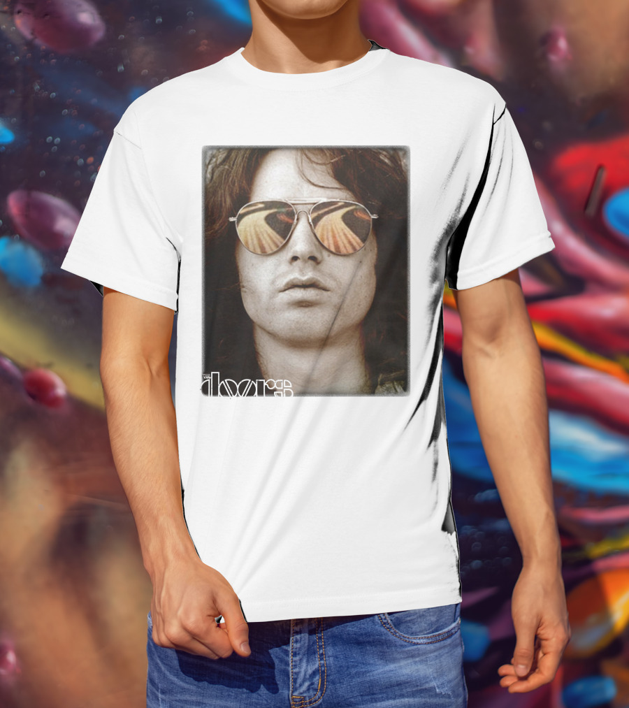 The Doors Jim Morrison Aviators Reflection Rock Legend T-Shirt