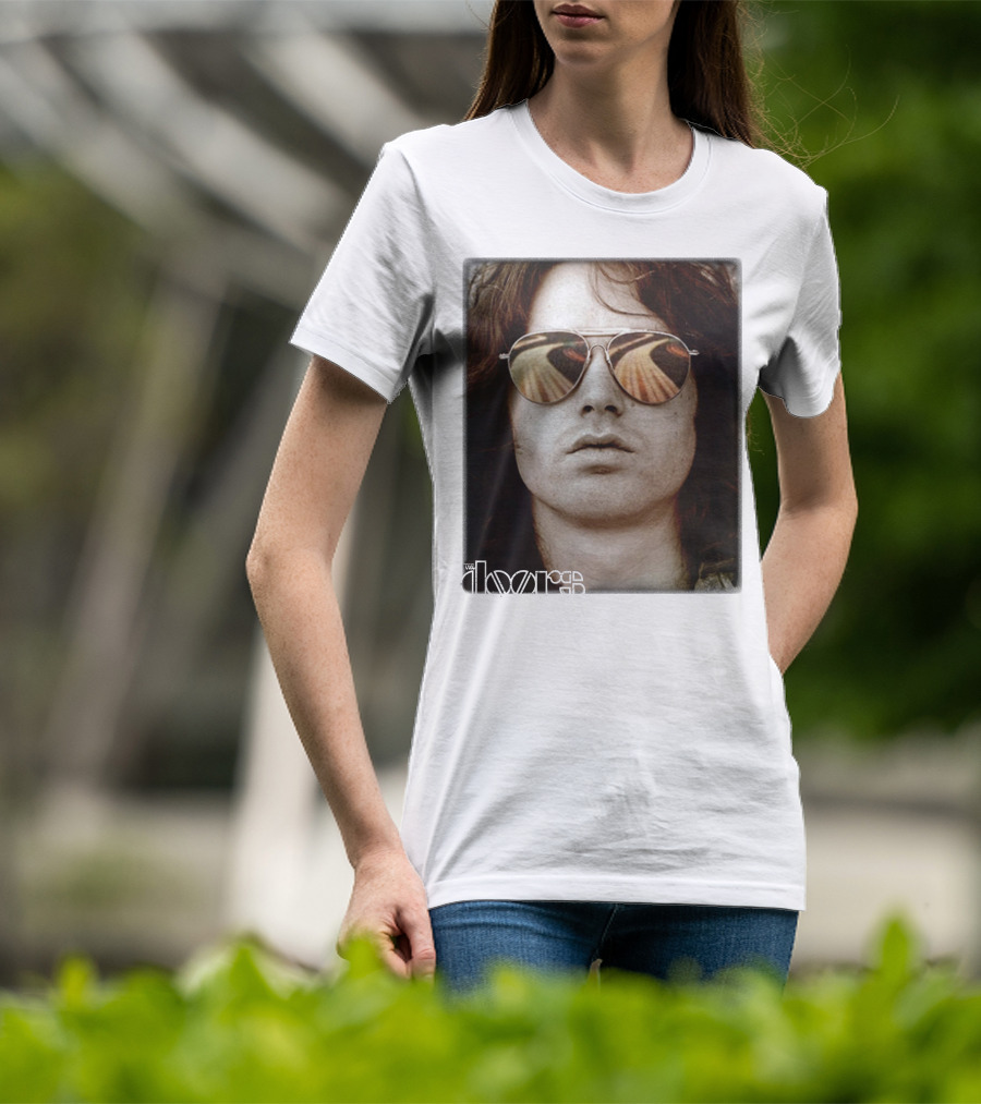 The Doors Jim Morrison Aviators Reflection Rock Legend T-Shirt