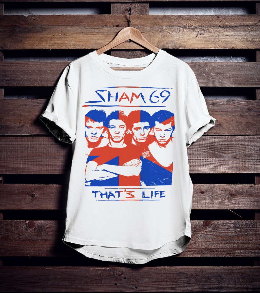 Sham 69 That's Life Union Jack Band T-Shirt