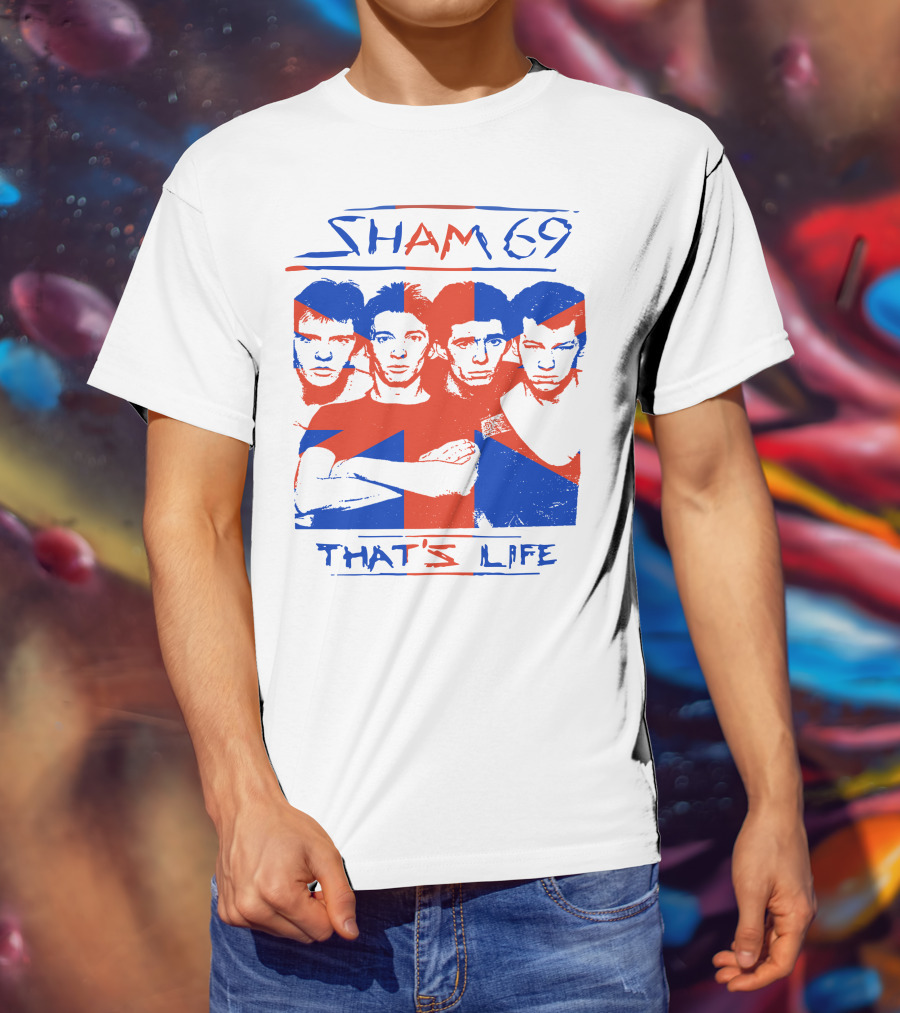 Sham 69 That's Life Union Jack Band T-Shirt