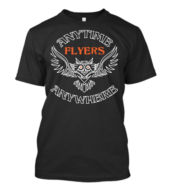 ANYTIME ANYWHERE FLYERS Owl Wings T-Shirt