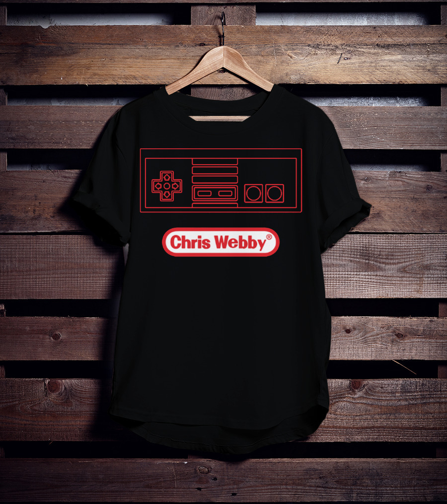 Chris Webby Retro Controller Gaming T-Shirt