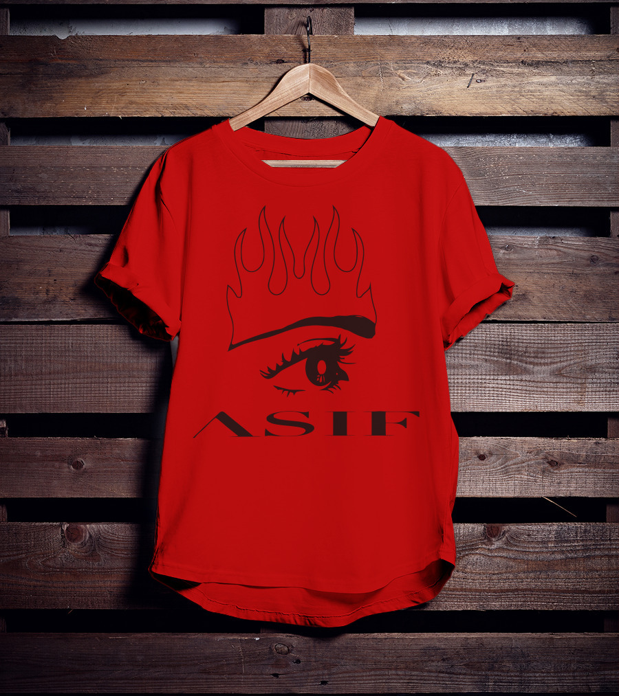 AS IF Jxdn Eye Flame Red T-Shirt