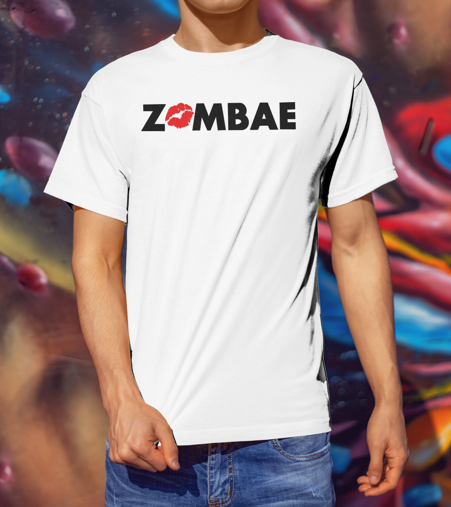 ZOMBAE Lip Print Glam And Gore Merch T-Shirt