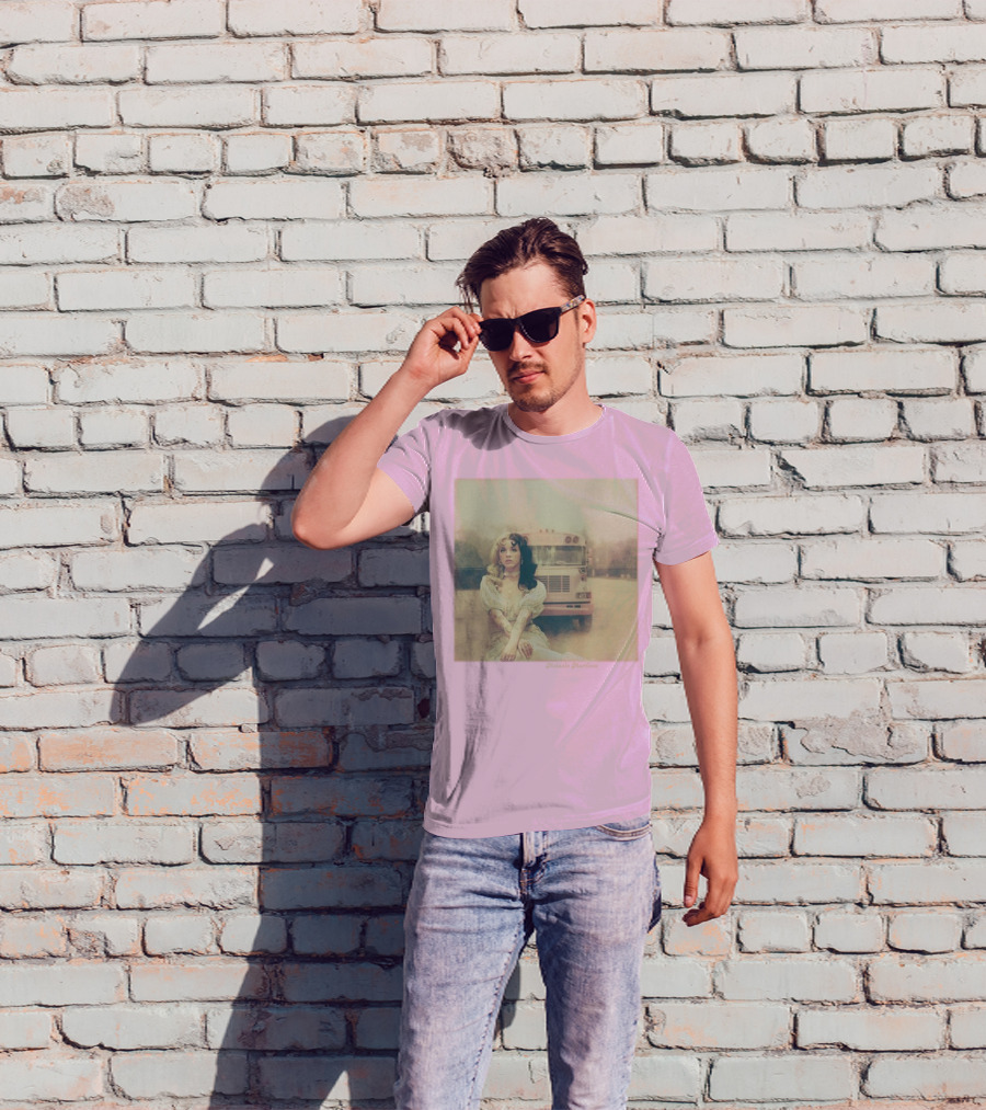 Melanie Martinez Vintage Bus Pastel Pink T-Shirt