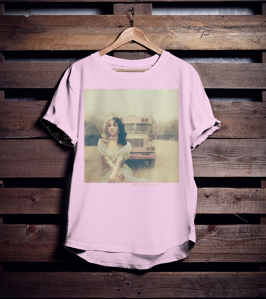 Melanie Martinez Vintage Bus Pastel Pink T-Shirt