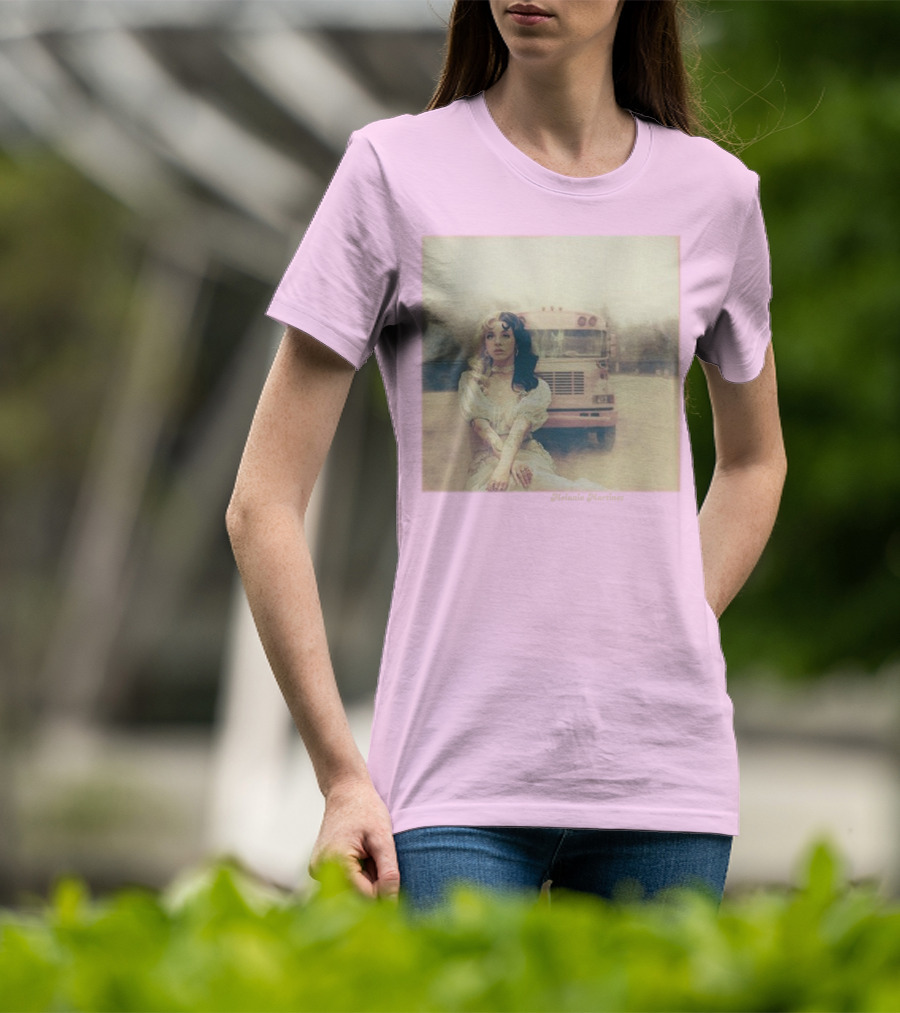 Melanie Martinez Vintage Bus Pastel Pink T-Shirt