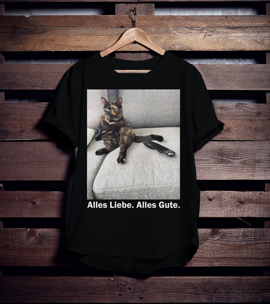 Alles Liebe Alles Gute Bay Berlin Merch Cat On Couch T-Shirt