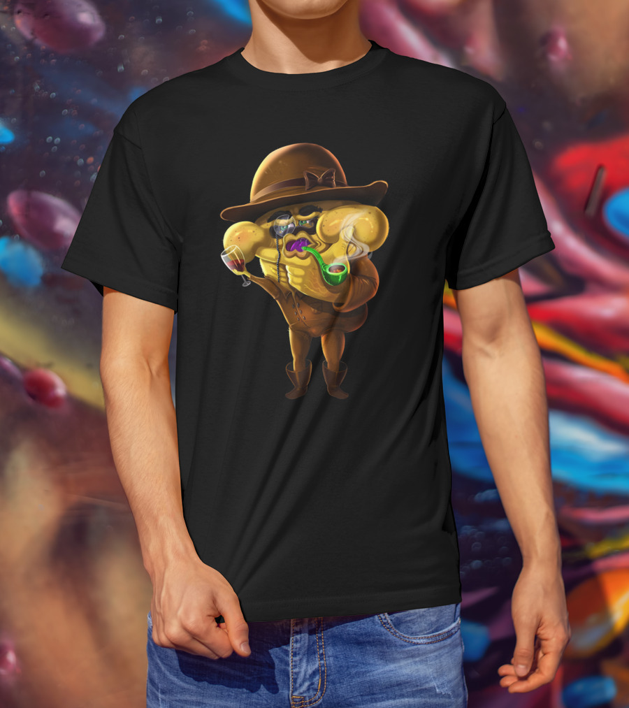 Miimii Merch Dapper Yellow Character With Hat And Smoking Pipe T-Shirt