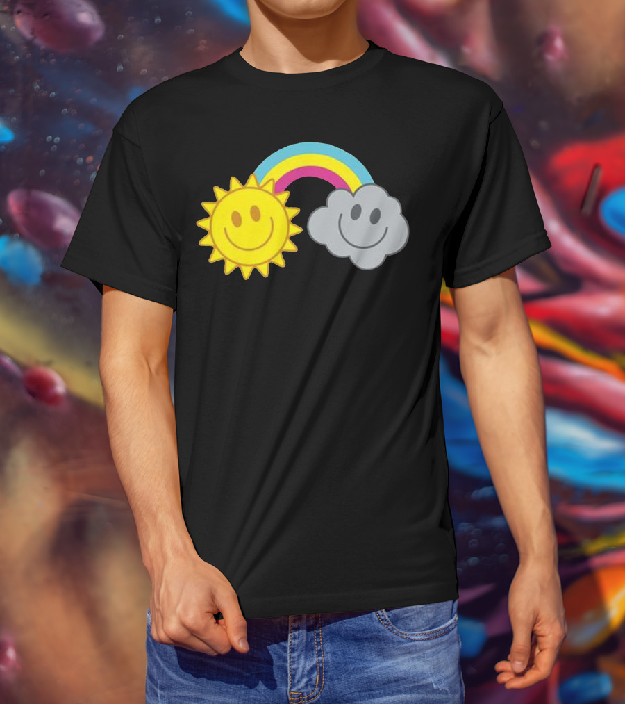Mcfly Smiling Sun Cloud Rainbow T-Shirt
