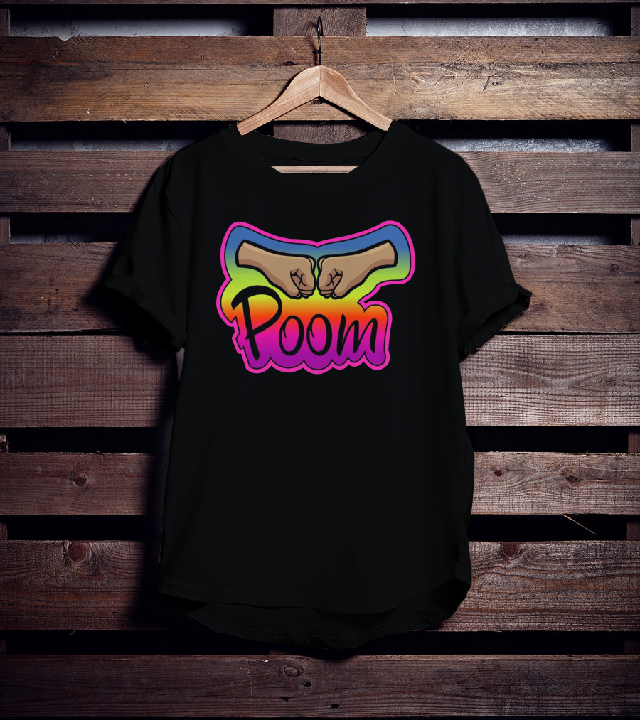 Poom Fist Bump Rainbow T-Shirt