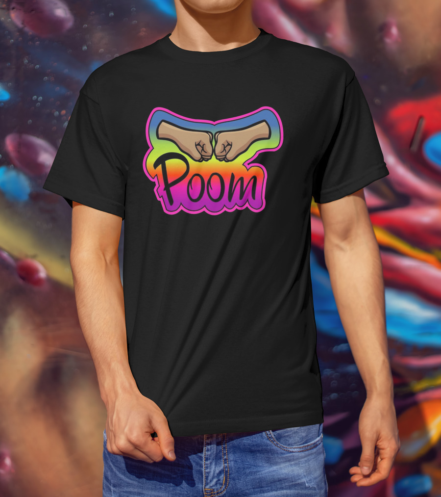 Poom Fist Bump Rainbow T-Shirt