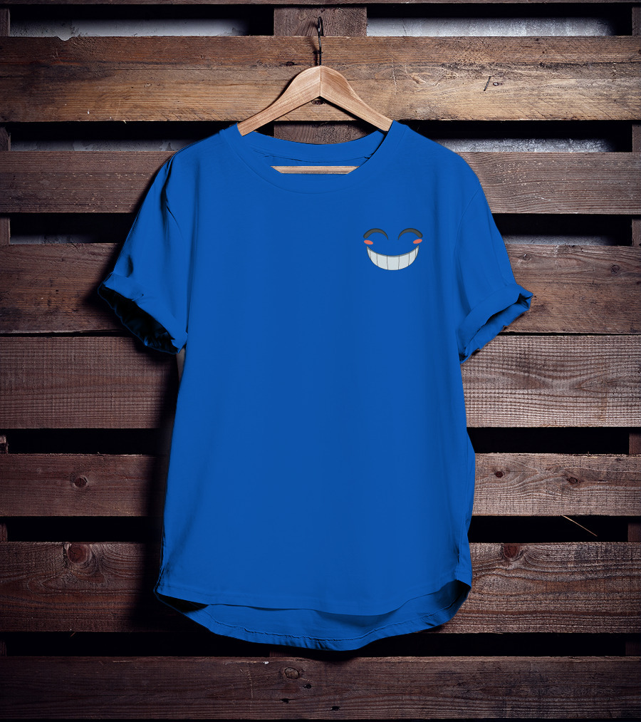 Calixo Smiling Face Blue T-Shirt