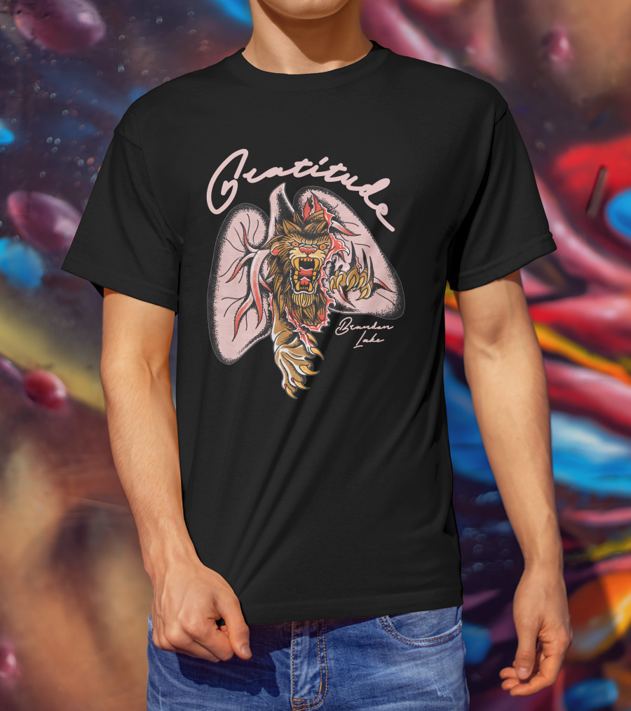 Gratitude Brandon Lake Lion Lungs T-Shirt