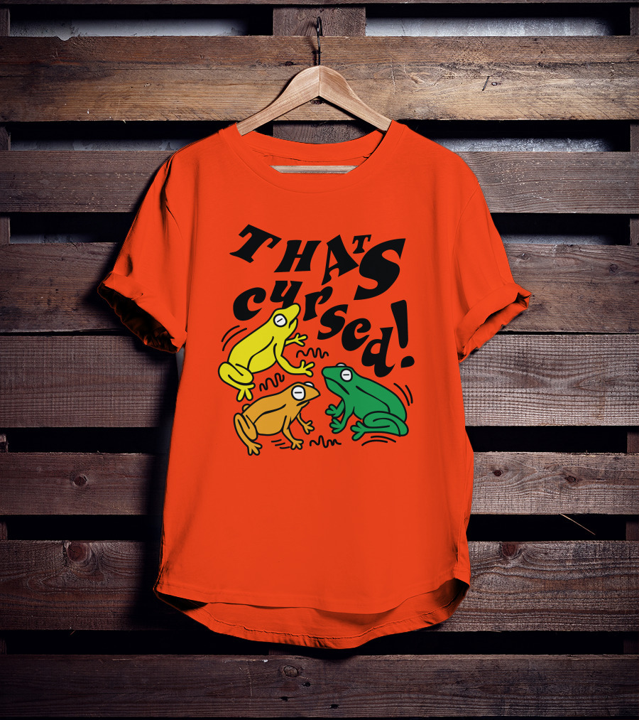 Benoftheweek Merch That’s Cursed Colorful Frogs T-Shirt