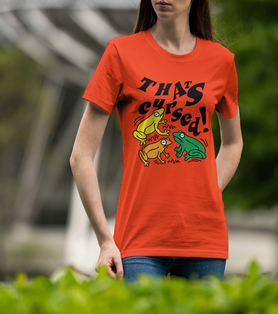 Benoftheweek Merch That’s Cursed Colorful Frogs T-Shirt