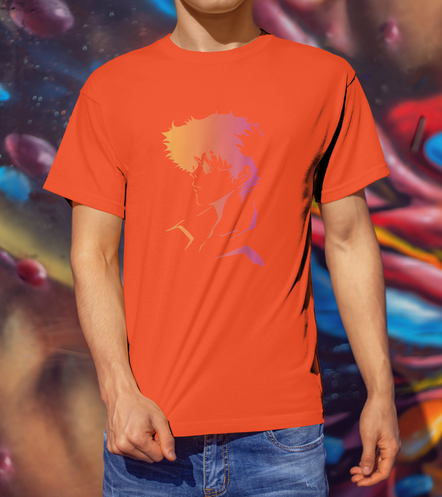 Cowboy Bebop Anime Character Silhouette T-Shirt