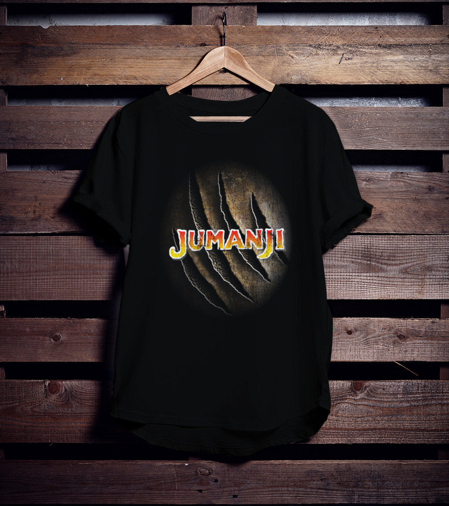 Jumanji Claw Marks Vintage Logo Rugged T-Shirt