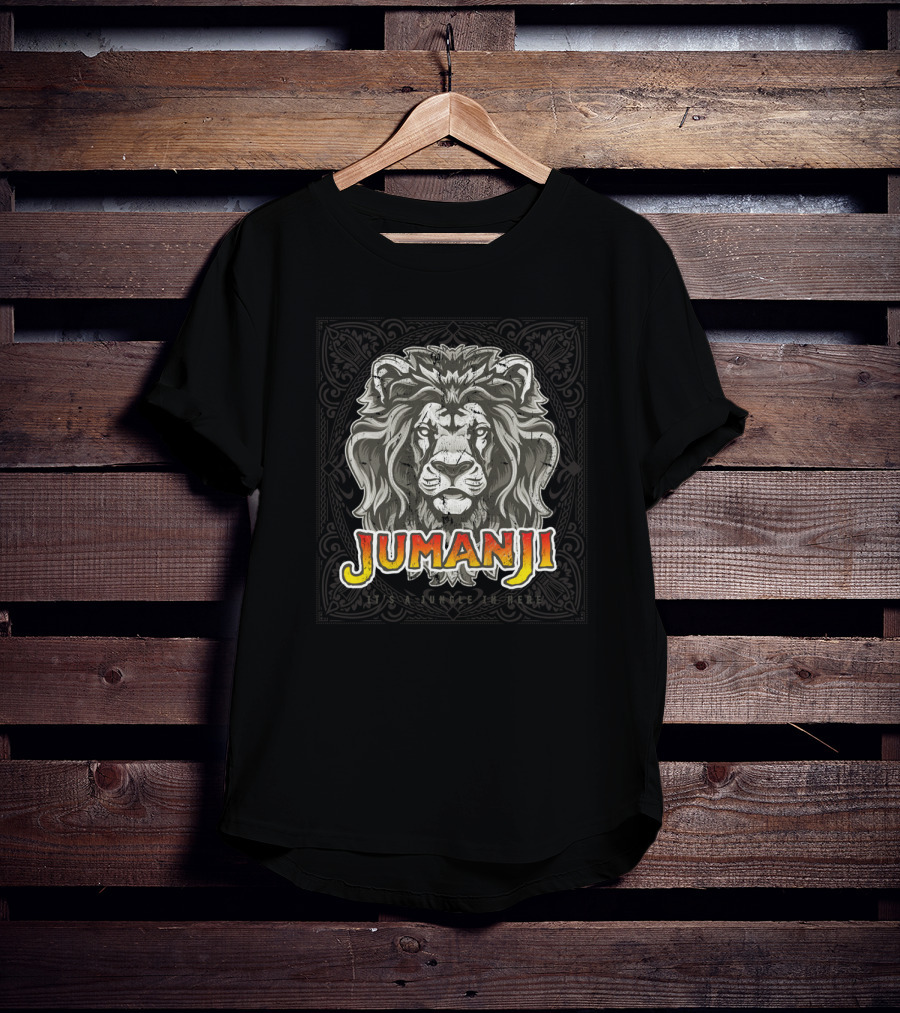 Jumanji It's A Jungle In Here Distressed Lion T-Shirt