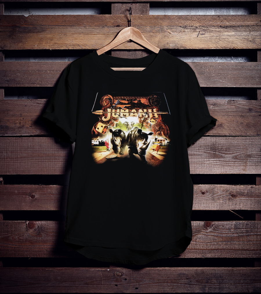 Jumanji Stampede Dice Adventure Classic Movie Scene T-Shirt