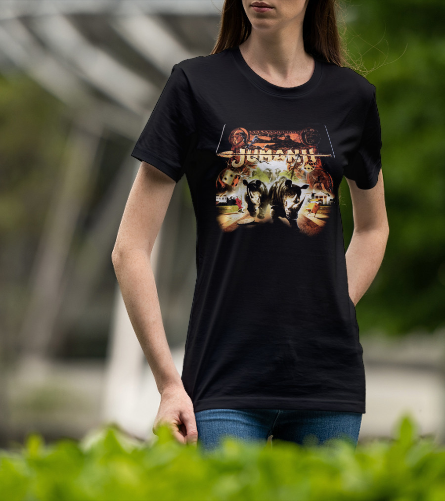 Jumanji Stampede Dice Adventure Classic Movie Scene T-Shirt