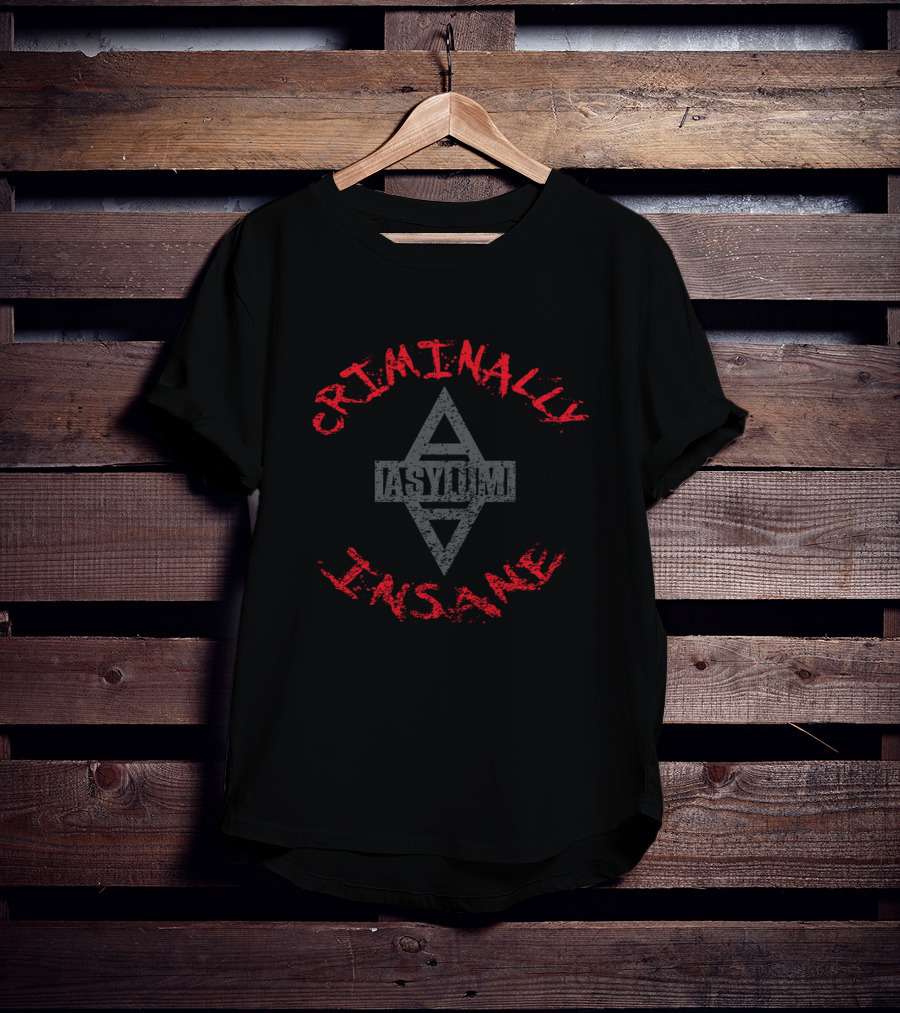 Criminally Insane Asylum Villain Joker Card Player Prisoner T-Shirt