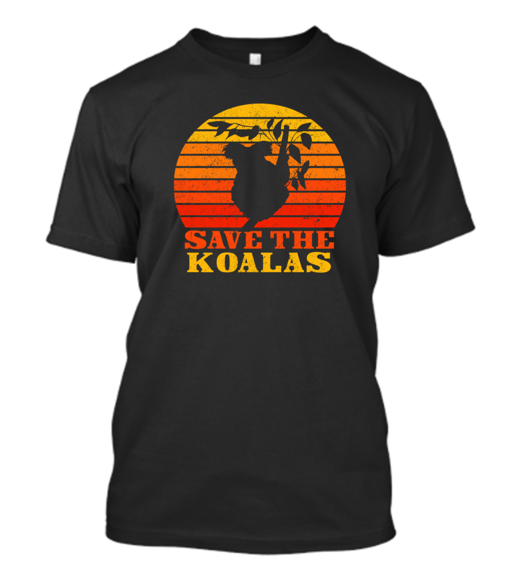 Save The Koalas Retro Sunset T-Shirt