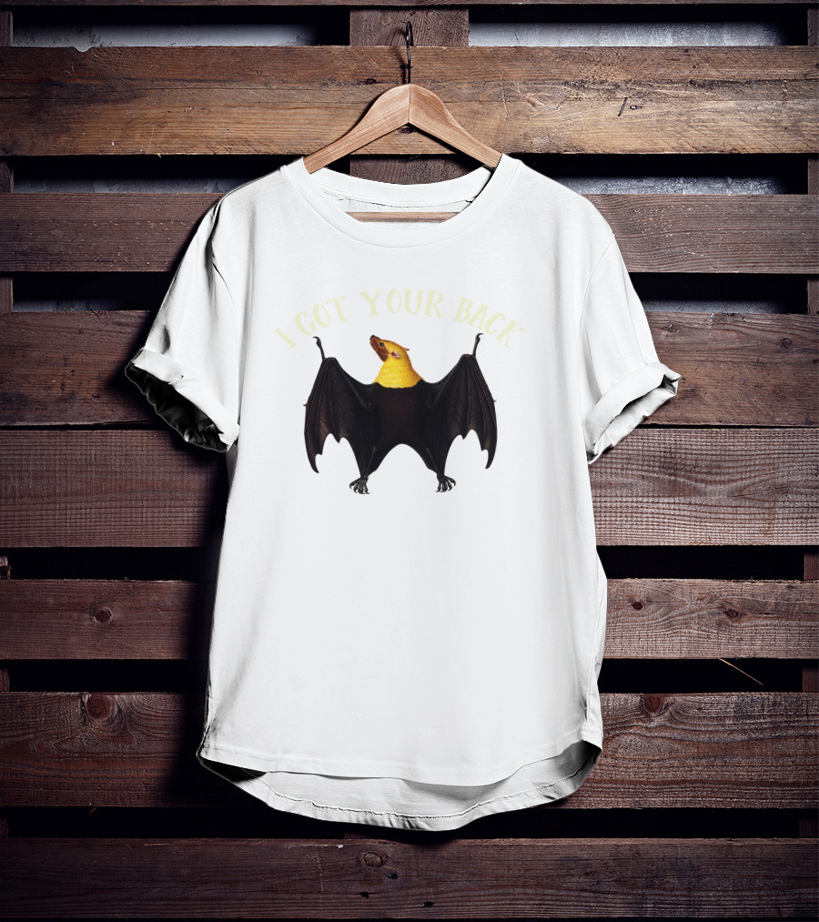 Wildlife Humor I Got Your Back Bat Hanging T-Shirt