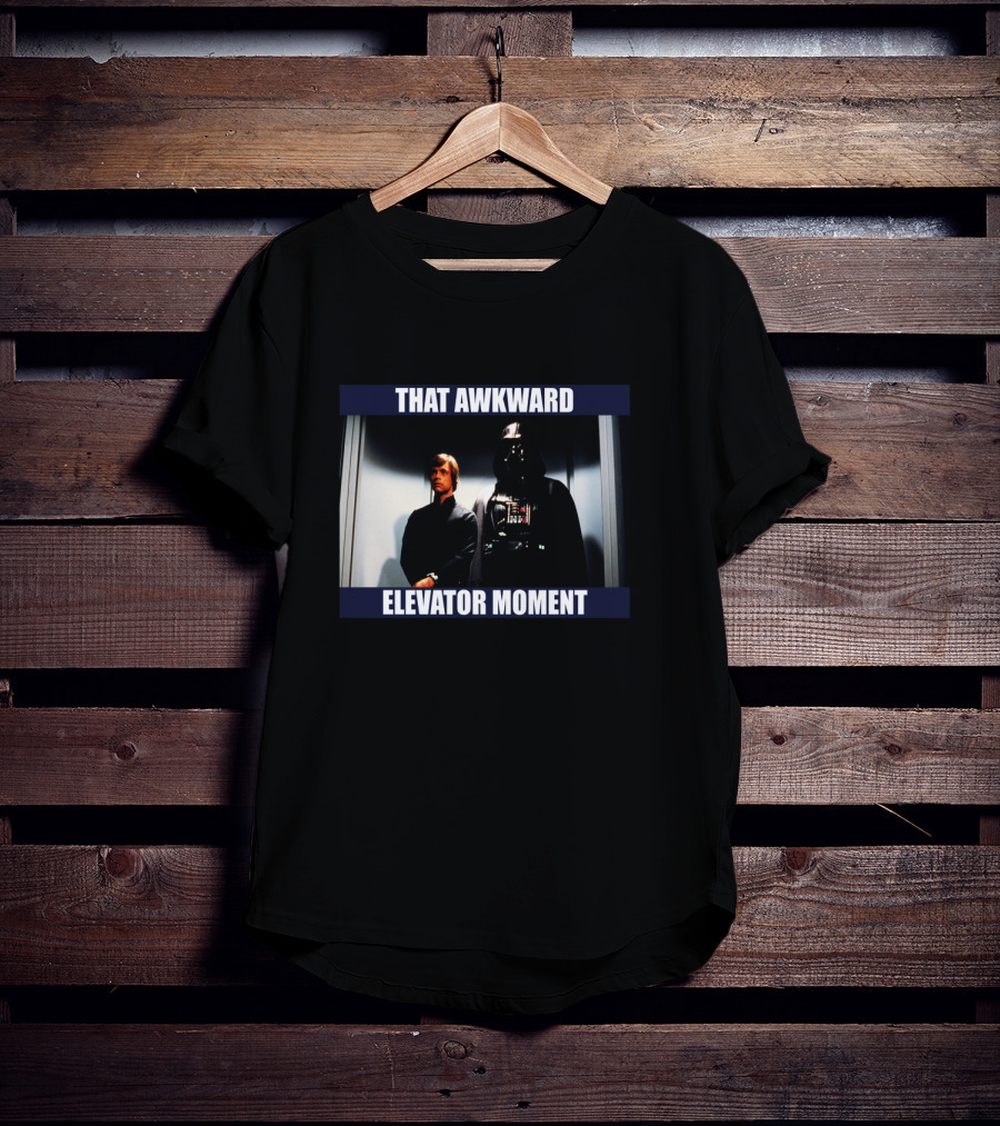That Awkward Elevator Moment Darth Vader Luke Skywalker T-Shirt