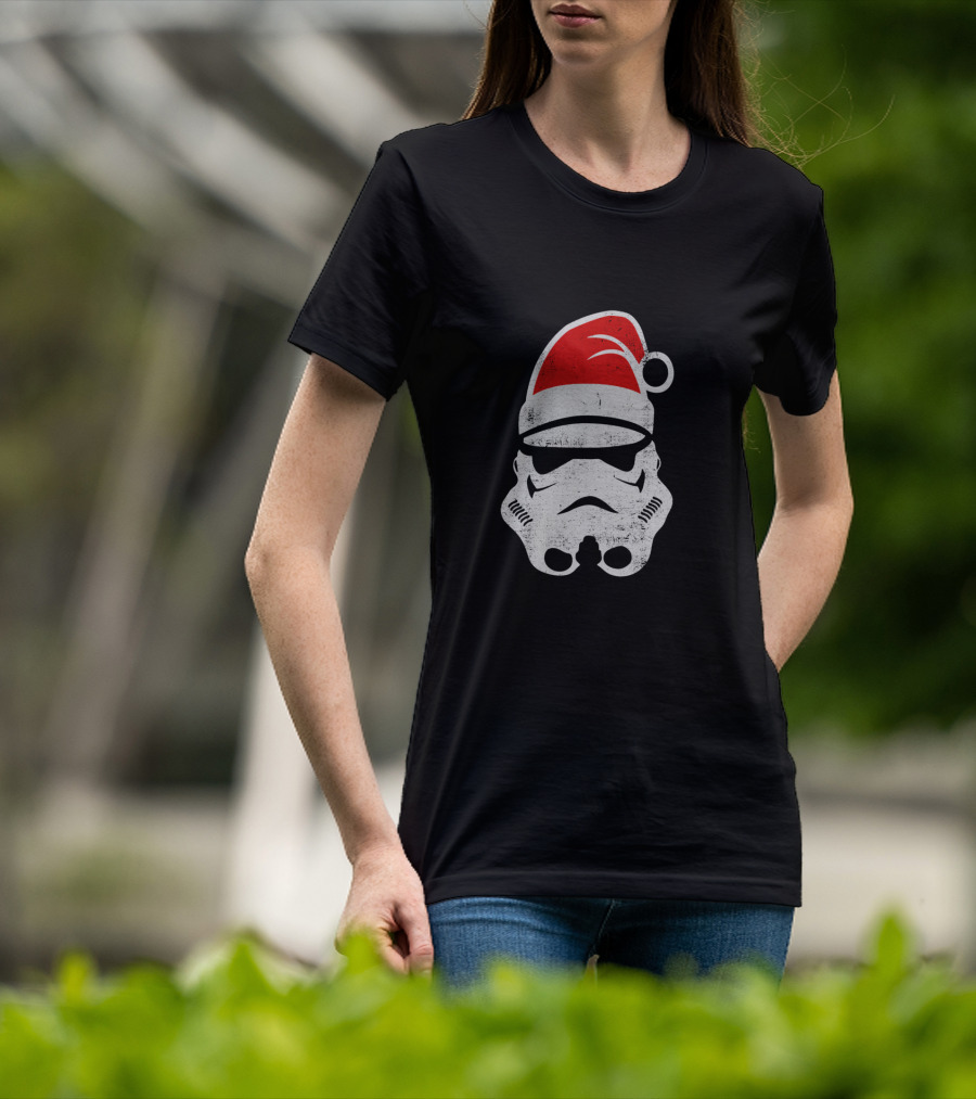 Star Wars Stormtrooper Christmas Santa Hat Holiday T-Shirt