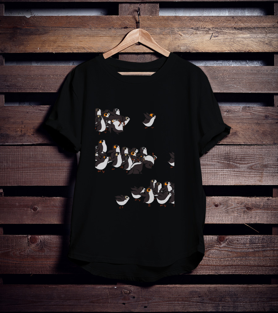 Star Wars Porgs Follow The Leader Flock T-Shirt