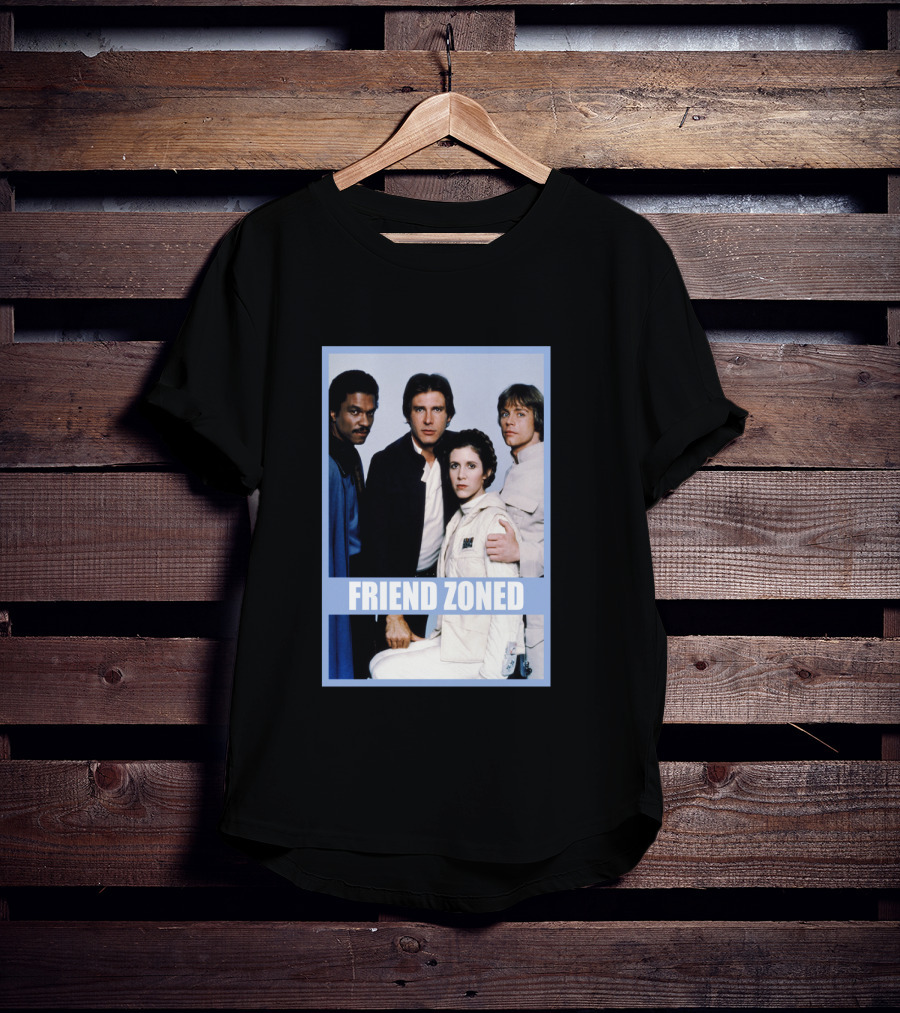 Star Wars Friend Zoned Han Luke Leia Lando T-Shirt