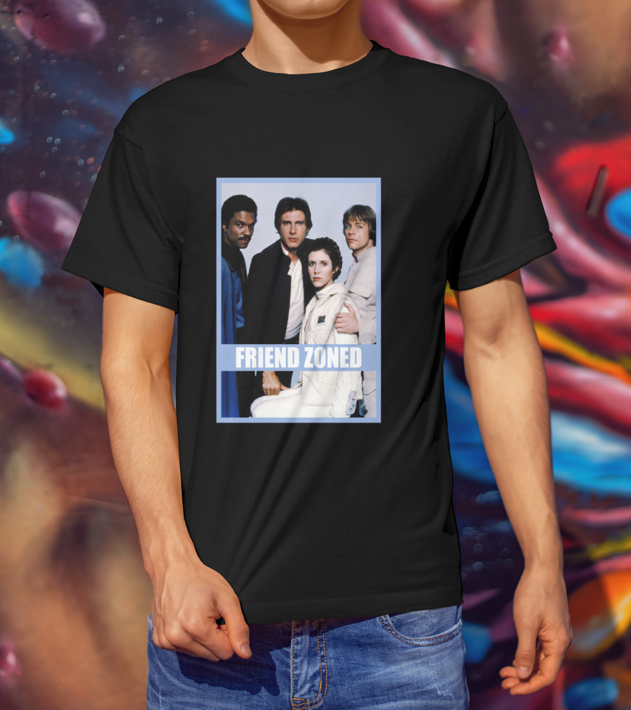 Star Wars Friend Zoned Han Luke Leia Lando T-Shirt